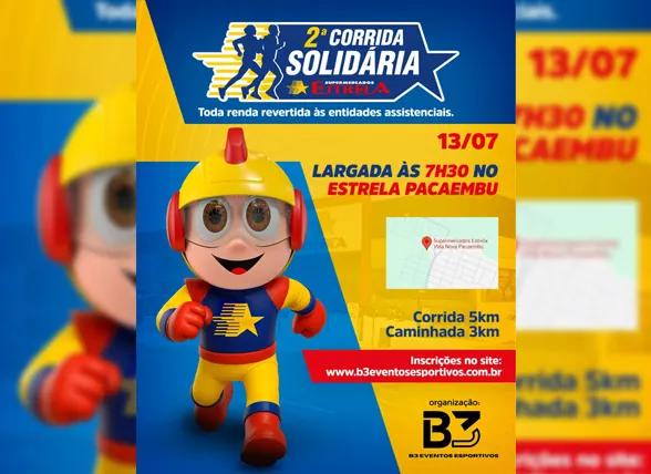 2° CORRIDA SOLIDÁRIA SUPERMERCADO ESTRELA