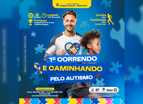 1º CORRENDO E CAMINHANDO PELO AUTISMO
